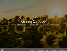 Tablet Screenshot of greencanopy.com